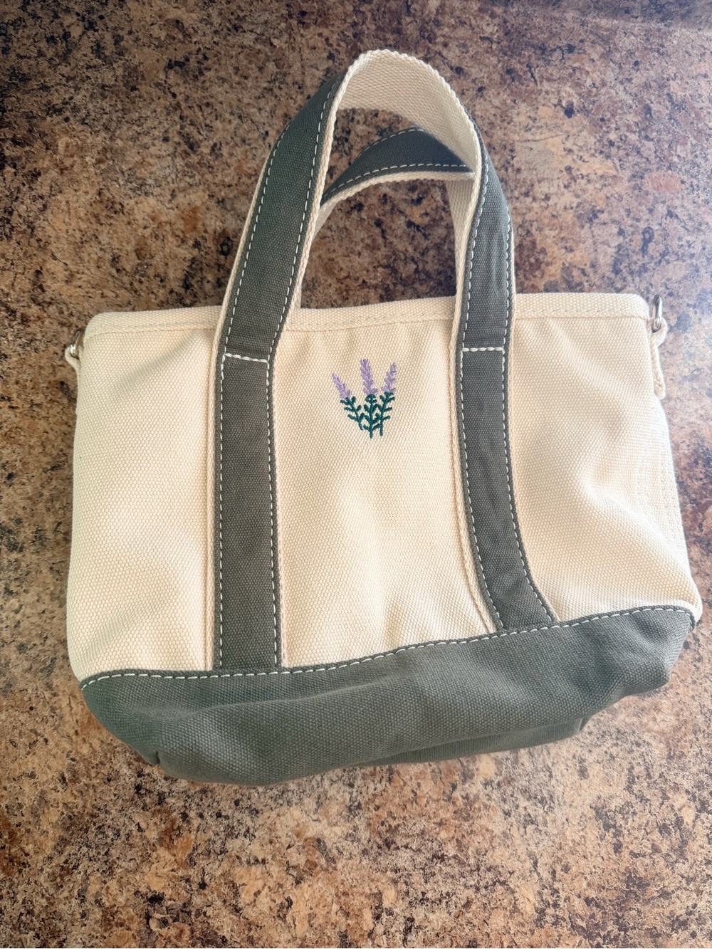 Lands end mini tote